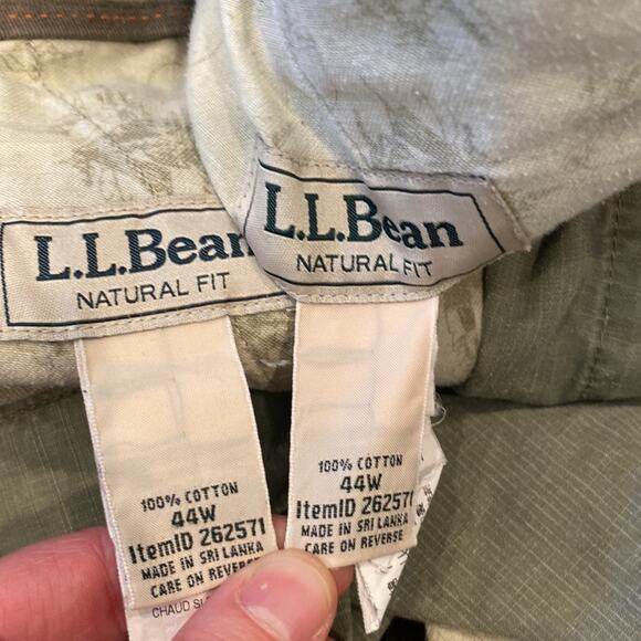 LL BEAN Ripstop Cargo Shorts Bundle Size 44 - Picture 3 of 8